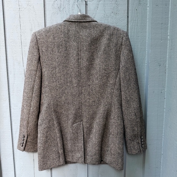 Lauren Ralph Lauren 100% wool Herringbone Tweed Blazer - Picture 2 of 6